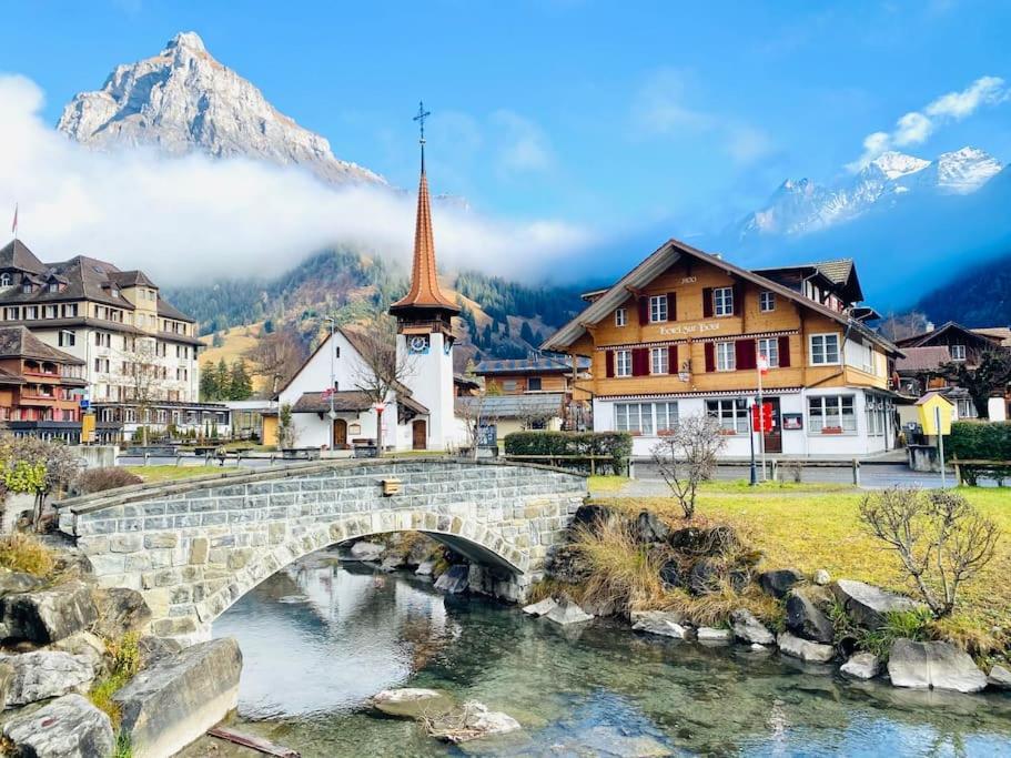 Cozy Apartment In Vintage House In Kandersteg Exterior foto