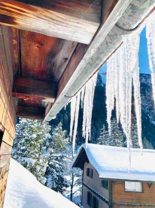 Cozy Apartment In Vintage House In Kandersteg Exterior foto