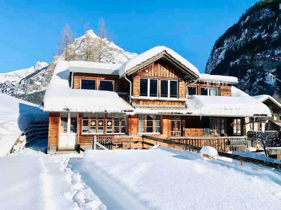 Cozy Apartment In Vintage House In Kandersteg Exterior foto