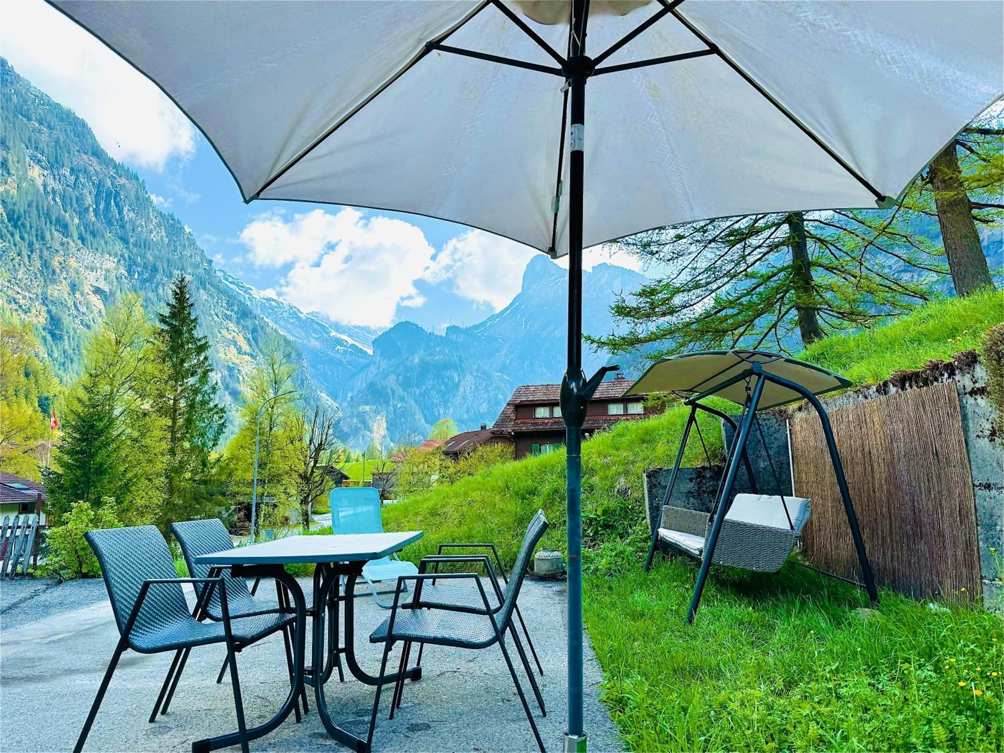 Cozy Apartment In Vintage House In Kandersteg Exterior foto